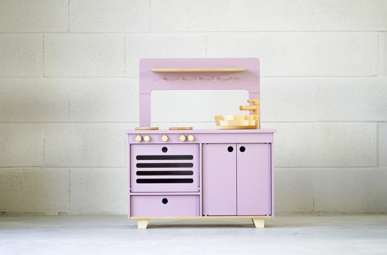 Lilac Wooden Play Kitchen