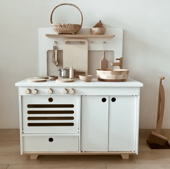 Milk Wooden Play Kitchen