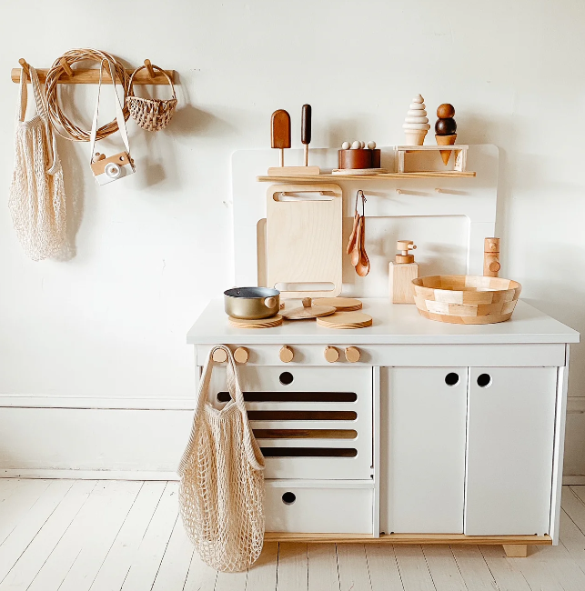 Milk Wooden Play Kitchen